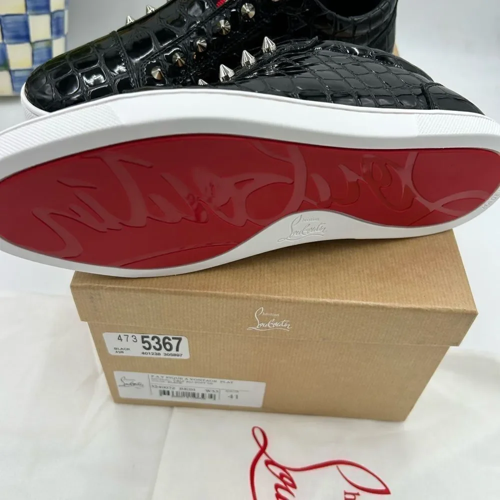 Men's Christian Louboutin F.A.V. Fique A vontade low top sneakers size 41 Italy